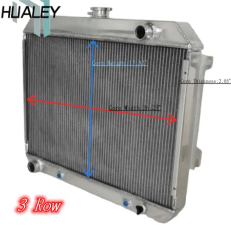 Row Aluminum Radiator For Dodge Charger Challenger Plymouth