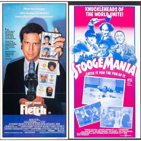 Vintage Movie Poster Fletch Starring Chevy Chase Joe Don Baker And Dana