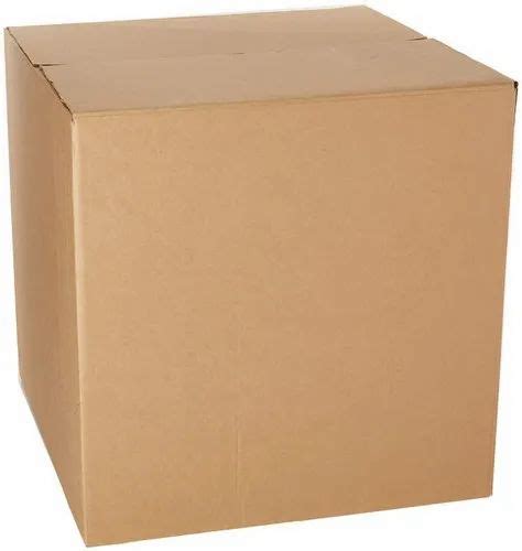 Square 5 Ply Brown Plain Corrugated Box Weight Holding Capacity Kg