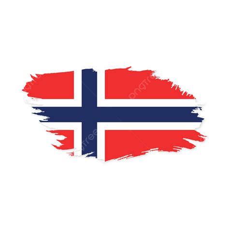 Vector De Bandera Nacional De Noruega Con Fondo Transparente PNG