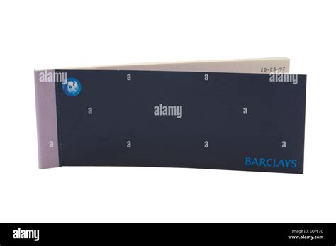 Barclays Bank Cheque Book Against A White Background Stock Photo Alamy