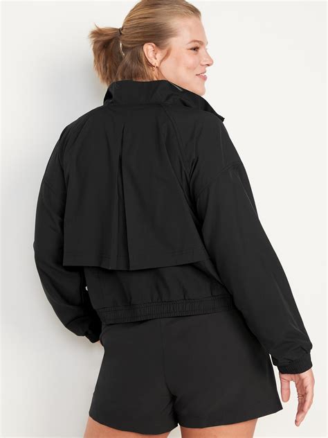 Loose Stretchtech Zip Front Jacket Old Navy