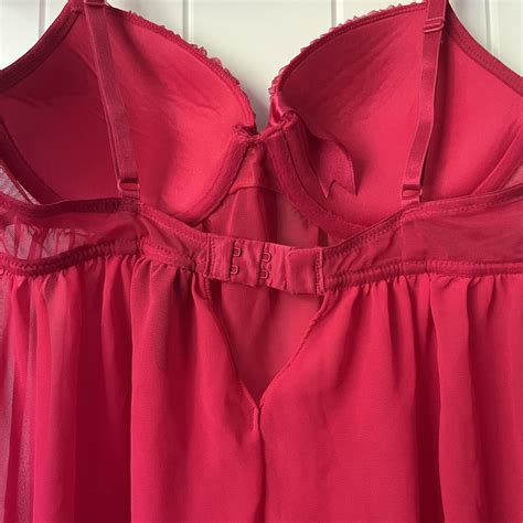 Gorgeous Red Lingerie Babydoll Tank With Built In Depop