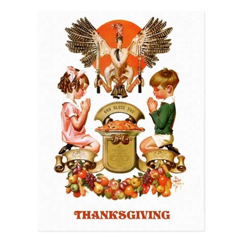 Vintage Art Thanksgiving Postcards Zazzle