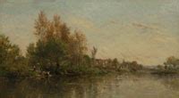 Charles Fran Ois Daubigny The Seine Morning