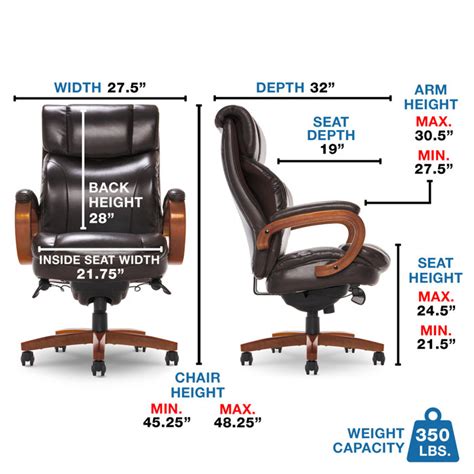 La Z Boy Trafford La Z Boy Big And Tall Executive Ergonomic Office Chair With Air Lumbar