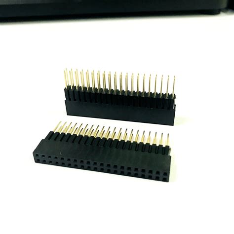 Pitch 2 54mm Female Header Connector Double Row Stacking Plastic Dip