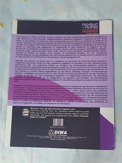 Grade Pagsulat Sa Filipino Sa Piling Larangan Akademik Nd Edition