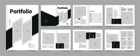 Portfolio Template Design 27829534 Vector Art at Vecteezy