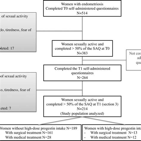 Sexual Activity Questionnaire Saq Score At T0 And T1 For Women With Download Scientific