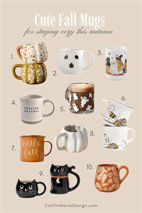 Cute Fall Mugs For Staying Cozy This Autumn Fall Mug Roundup Pumpkin