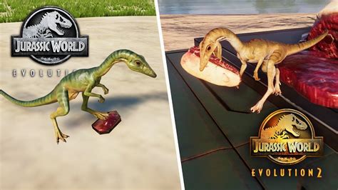 Compsognathus Animation Comparison Jurassic World Evolution 2 YouTube