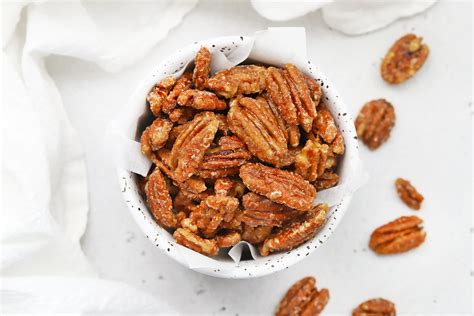 Maple Candied Pecans Paleo Vegan • One Lovely Life