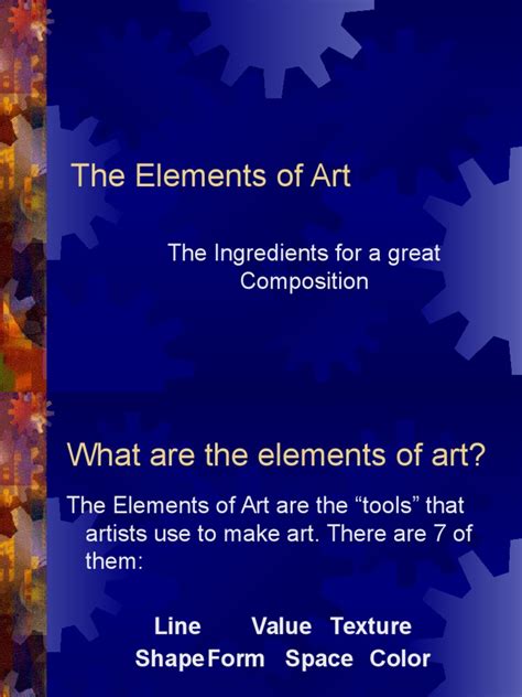 The Elements Of Art Ppt Color Shape