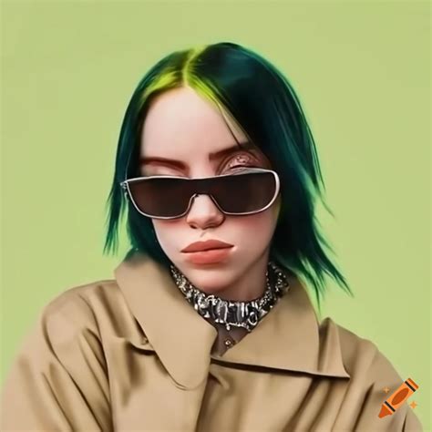 Billie Eilish Wearing Sunglasses On Craiyon