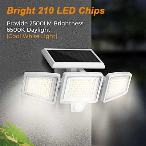 Solar Lights Outdoor Led Lm Solar Flood Security Lights With