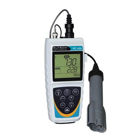 PC 450 EUTECH pH mV Conductivity TDS Salinity Temp Meter เครองวดคา