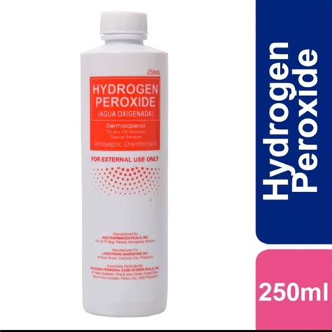 Hydrogen Peroxide Agua Oxigenada Topical Solution 250ml Lazada Ph