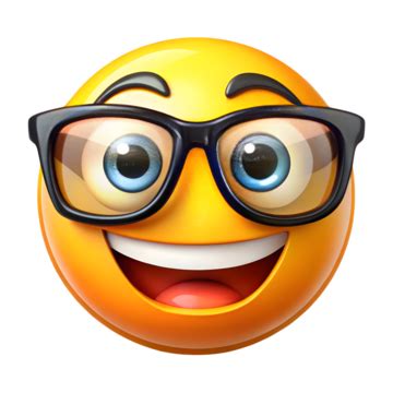 Face With Nerdy Glasses Emoji PNG Transparent Images Free Download ...