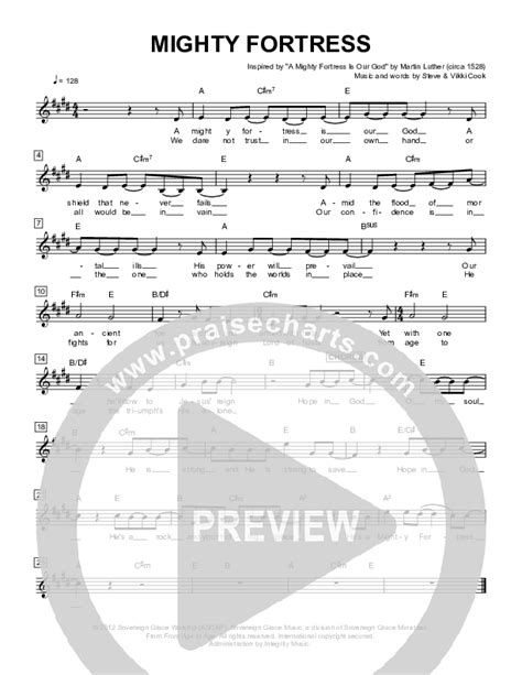 Mighty Fortress Sheet Music PDF (Sovereign Grace) - PraiseCharts