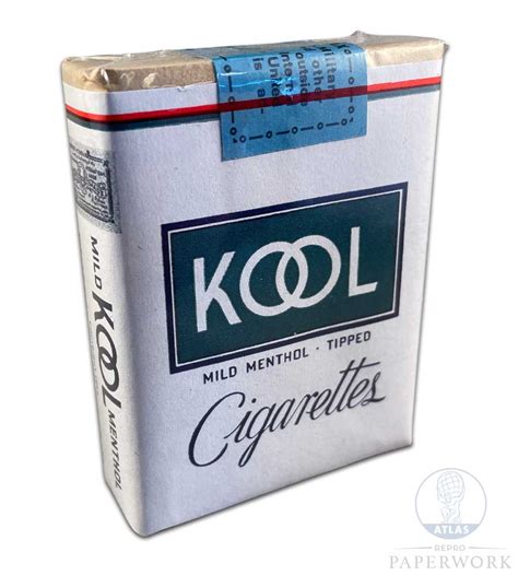 Kool Cigarettes Atlas Repro Paperwork And Props