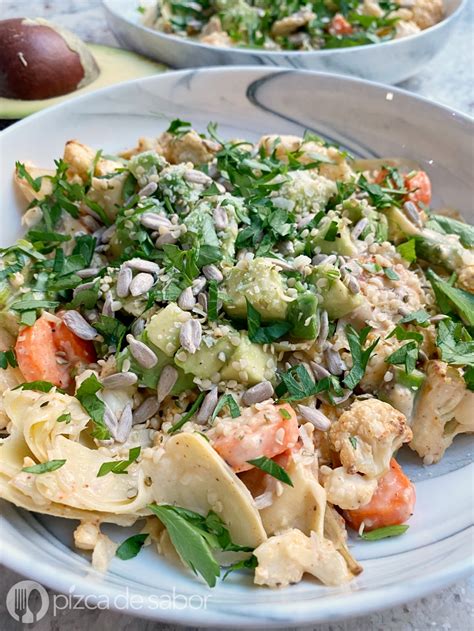 Ensalada De Coliflor Cremosa Pizca De Sabor