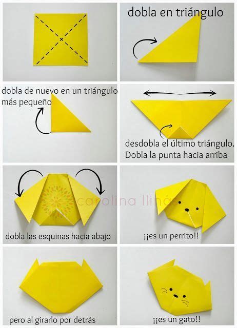 Instrucciones Para Hacer Perro En Origami Coses Per A L Aula