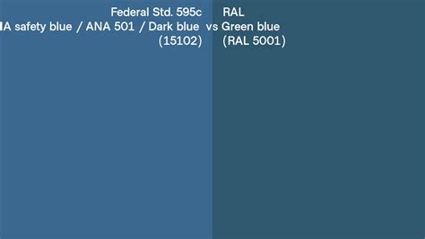 Federal Std 595c Osha Safety Blue Ana 501 Dark Blue 15102 Vs Ral