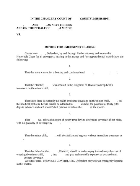 Response To Motion For Summary Judgment Mississippi Doc Template Pdffiller