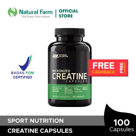 Jual Optimum Nutrition Creatine Mg Capsules Shopee Indonesia