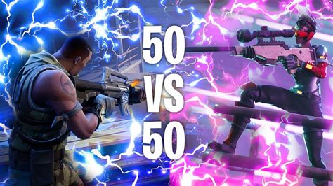 Fortnite 50 Vs 50 V2 Gameplay New 50 Vs 50 Fortnite V2 Gamemode