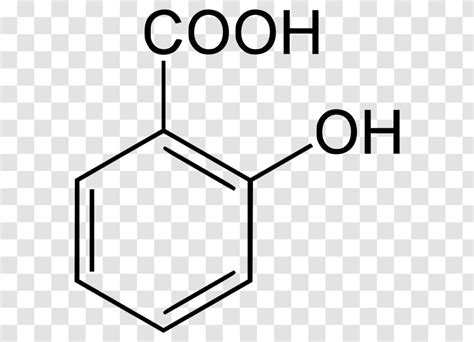 Salicylic Acid Structural Formula Anthranilic Structure Black And