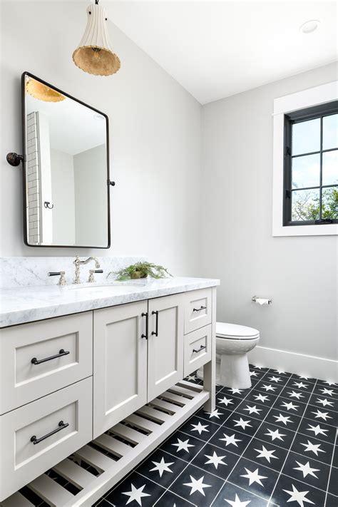 Adorable Black And White Tiles For Bathroom Architect To