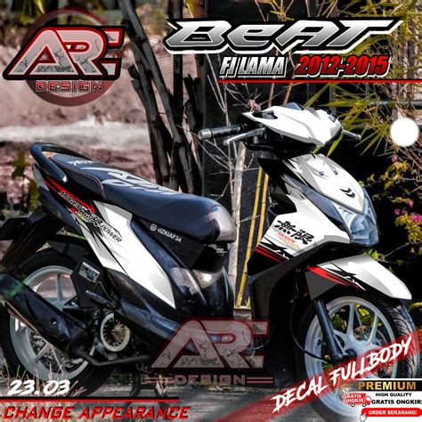 Jual COD TERBARU Decal Sticker Honda Beat FI Lama 2013 2014 2015 2016