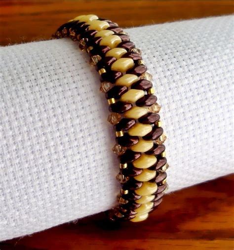 Free Pattern For Bracelet Just With Superduo Beads Magic Jewelry