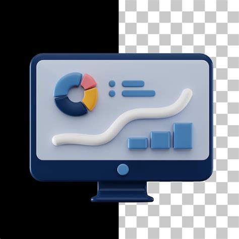 Premium Psd Computer Analytics D Icon