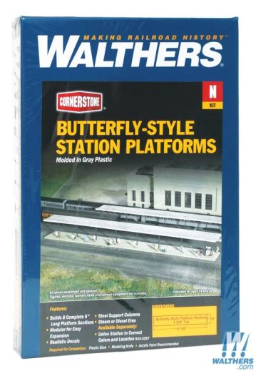 Walthers N Cornerstone Butterfly Platformshelter 8 Wal933 3258