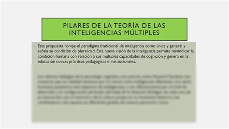 SOLUTION Teor A De Las Inteligencias M Ltiples De Gardner Studypool