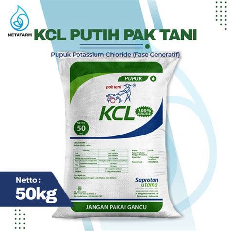 Jual Pupuk Kcl Putih Pak Tani Kemasan Karung Kg Kab Sidoarjo