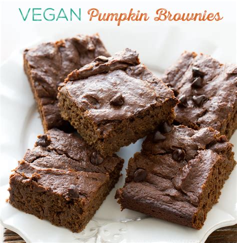 Pumpkin Brownies Vegan Recipe