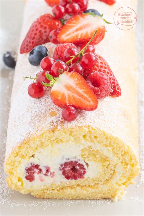 Biskuitrolle Backen macht glücklich