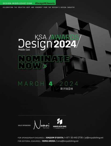 Nominations Open For Design Middle East Awards Ksa Design