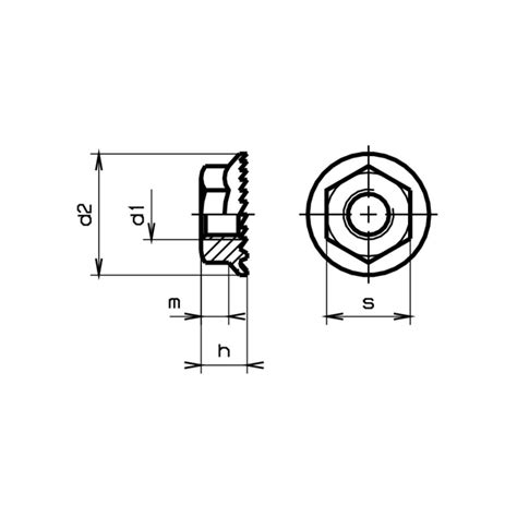 Sfs Sechskantmuttern Mit Flansch Und Verzahnung Din Rostfrei A Sfs