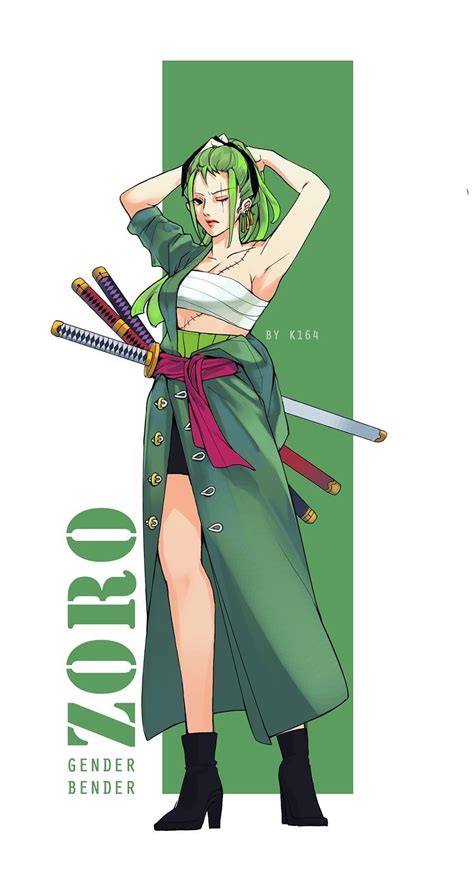 Girly Zoro Art By K164 Manga Anime One Piece One Piece Drawing One Piece Luffy