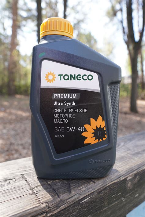 Taneco Premium Ultra Synth 5W-40 API SN свежее - Лабораторные анализы ...