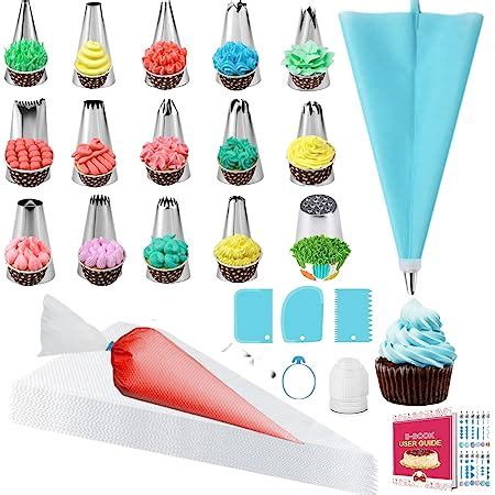 Amazon GZMAISULEE Piping Bags And Tips Set For Beginners Cake