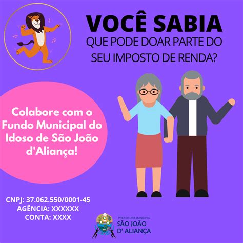 VOCÊ SABIA QUE PODE DOAR PARTE DO SEU IMPOSTO DE RENDA Prefeitura