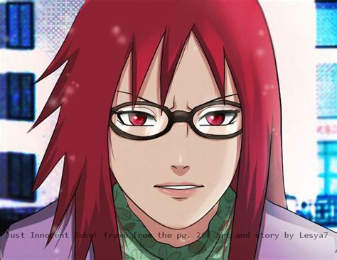 An Anime Character With Red Hair And Glasses Looking At The Camera