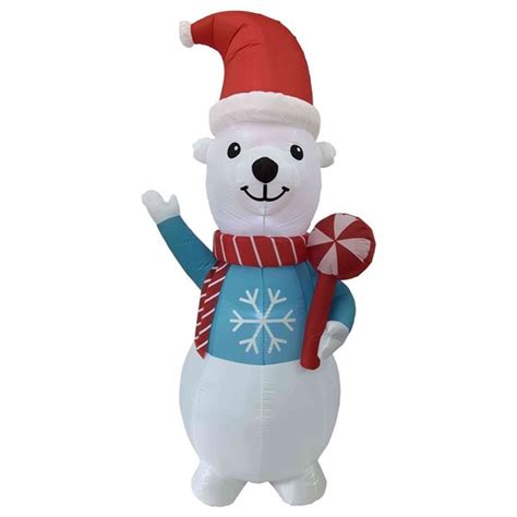 Northlight 8 Ft Led Lighted Inflatable Polar Bear Outdoor Christmas