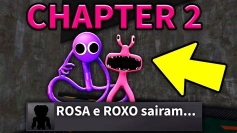 Atualizou Rainbow Friends Chapter Roxo E Rosa Sairam Youtube